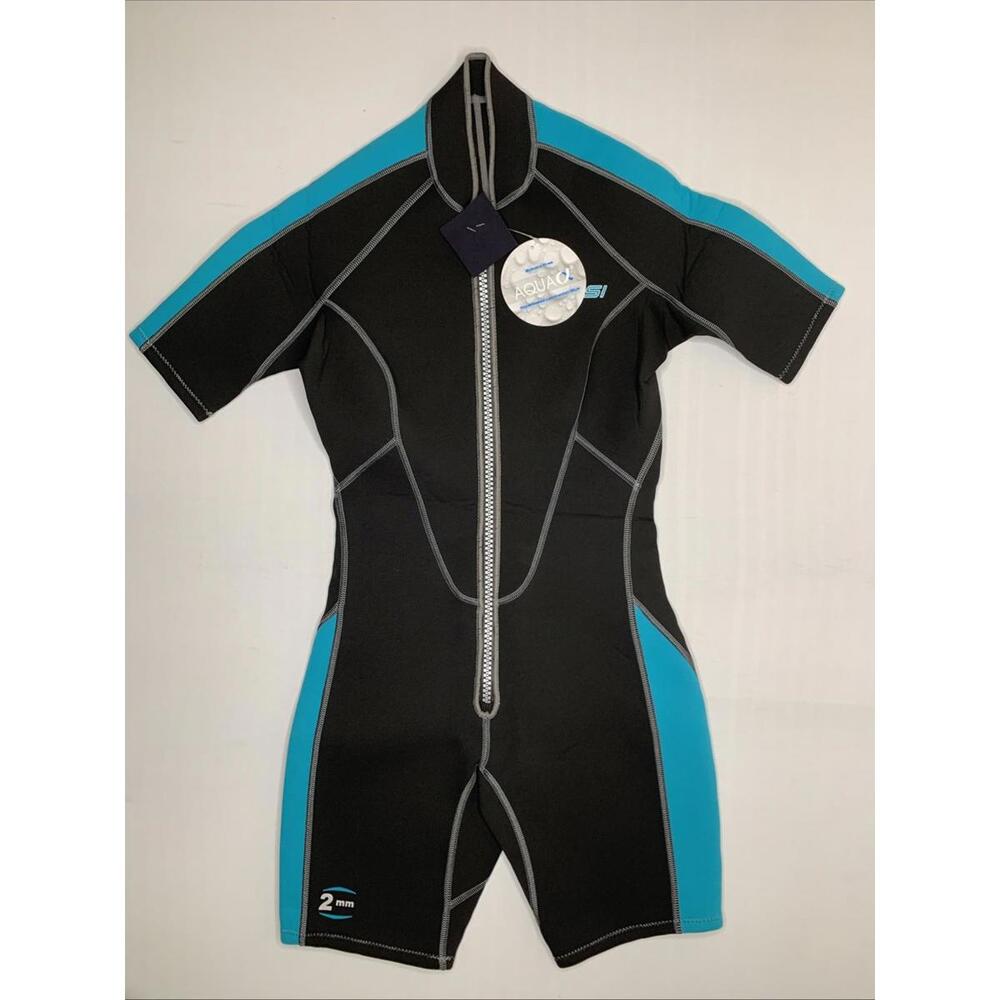 NWT Ladies S/2 Cressi Lido 2mm Short Front Zip Wetsuit P143